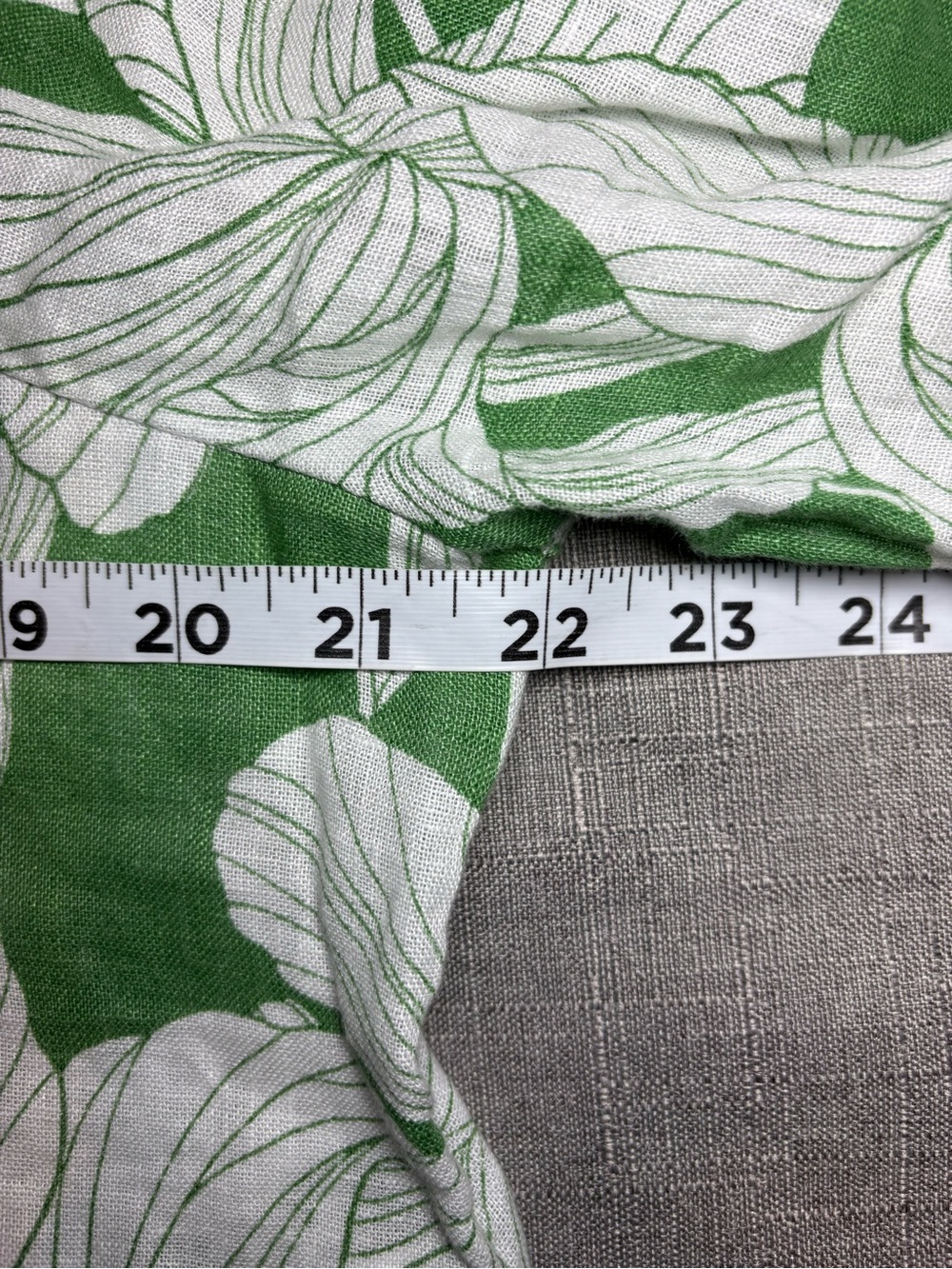New TAHARI 100% Linen Floral Botanical Print Boho Lagenlook Blouse Shirt Top - Picture 8 of 9